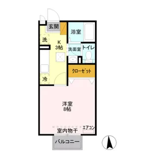 アンジェリーク【1階】の間取り