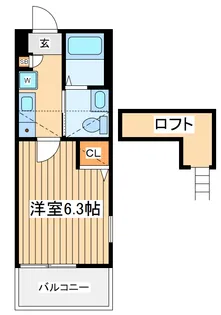 アルブル海老名【3階】の間取り