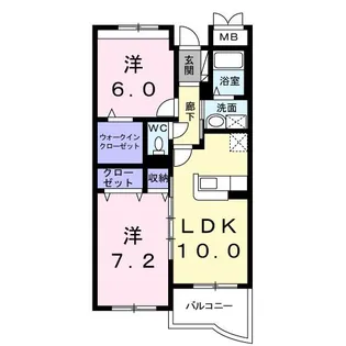 ハミングスクエアA【4階】の間取り