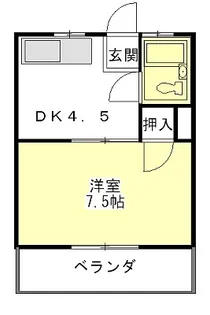 サンシティ上浜【3階】の間取り