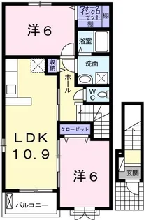エリーゼ【2階】の間取り