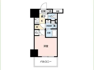 マイナビSTAY京急蒲田駅前(レジディア蒲田IV)【3階】の間取り