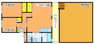 ローレルハイツ姫路天満【1階】の間取り