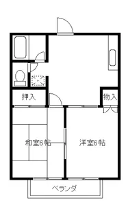 ラ・プラージュ【1階】の間取り