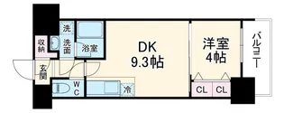 スプランディッド淀屋橋DUE【3階】の間取り