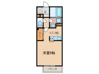 ベアグラス【1階】の間取り