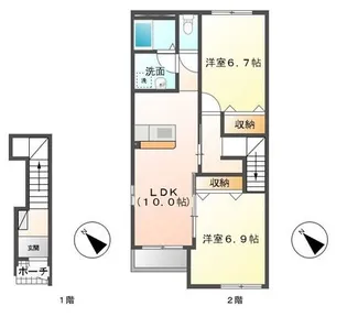 パークタウン【2階】の間取り