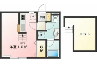 セピアコリーヌ多磨【1階】の間取り