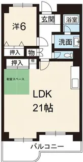 ガーデンハウス5【6階】の間取り