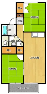 ジュネス野田【1階】の間取り