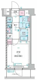 GENOVIA堀切菖蒲園【2階】の間取り