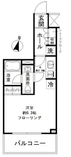 パークリュクス清澄白河【6階】の間取り