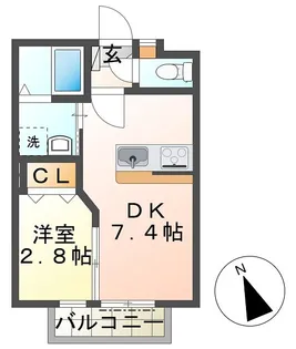 ISグランデ丹木町II【1階】の間取り