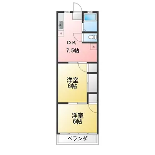 フラッツ横浜S【2階】の間取り