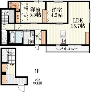 (仮称)万願寺6丁目へーベルメゾン【1階】の間取り