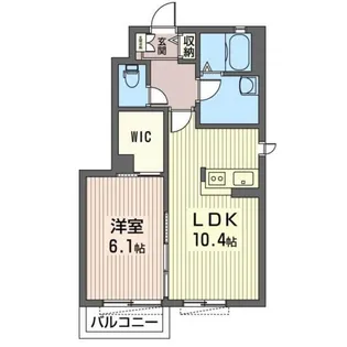 ビューフォレスト A【1階】の間取り