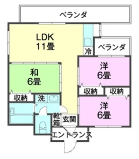 OASIS HIGA(O)【4階】の間取り