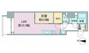 スリーアイランドタワー久屋大通【12階】の間取り