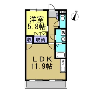 ロータス平井【2階】の間取り