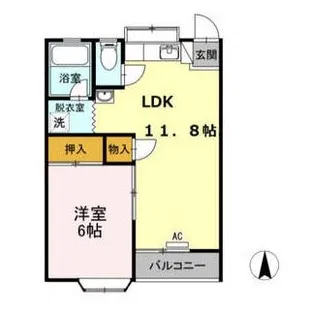 ルミナスI 1号棟【1階】の間取り