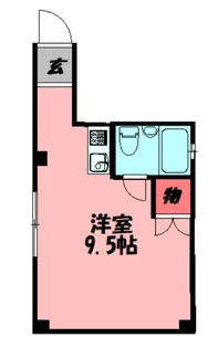 太子橋駅前ハイツII【4階】の間取り