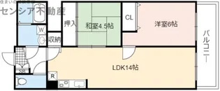 グレース青木【7階】の間取り