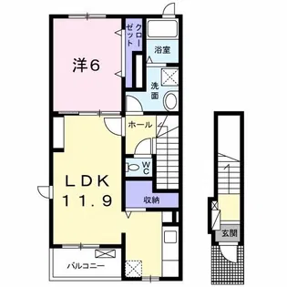 ウイラニ ハウス【2階】の間取り