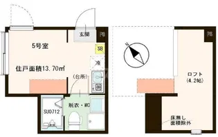 ハーモニーテラス平井V【1階】の間取り