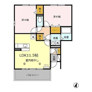 エルピス C【2階】の間取り