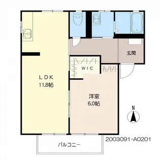 アネックス江下 A棟【2階】の間取り