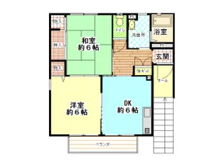 ウエストリーデン【1階】の間取り