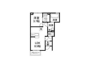 クレスト樹林 E棟【1階】の間取り