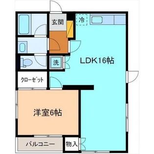 ヴァーリン彦三【4階】の間取り