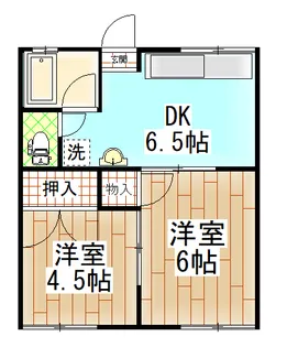 おともりコーポI【1階】の間取り