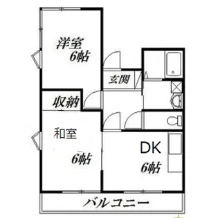 メゾンヴェール鴨江【3階】の間取り