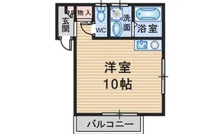 中桜塚ハイツ【1階】の間取り