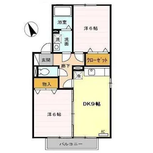 セジュール・ウィスタリア【1階】の間取り