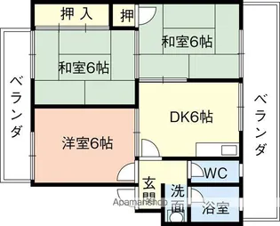 第一小杉マンション【3階】の間取り