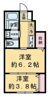 ソレイユ【1階】の間取り