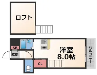 1Rの間取り画像