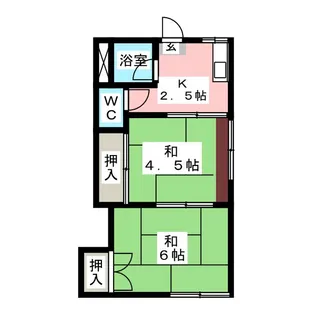 2Kの間取り画像