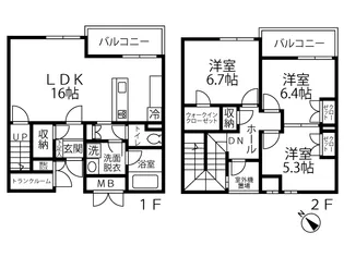 OASiS~Premier Garden Villa【1階】の間取り
