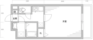 エクセルシオール麻布十番【3階】の間取り