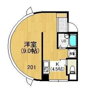 1Rの間取り画像