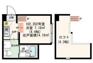 アークラティーダ【1階】の間取り
