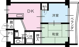 桃ケ池パークハイツ【3階】の間取り