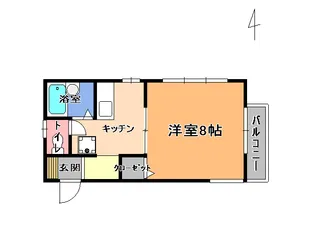 クローバーハウス【1階】の間取り