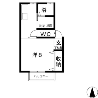 アイム B【2階】の間取り