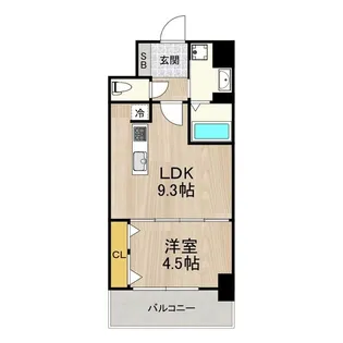 セノアタワー新大阪【13階】の間取り