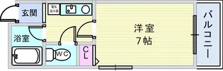 ステイツ豊中本町ビル【5階】の間取り